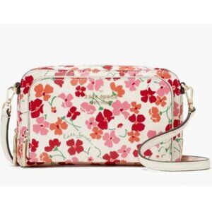 NWT - Kate Spade New York Staci Sunny Floral Dual Zip Around Crossbody